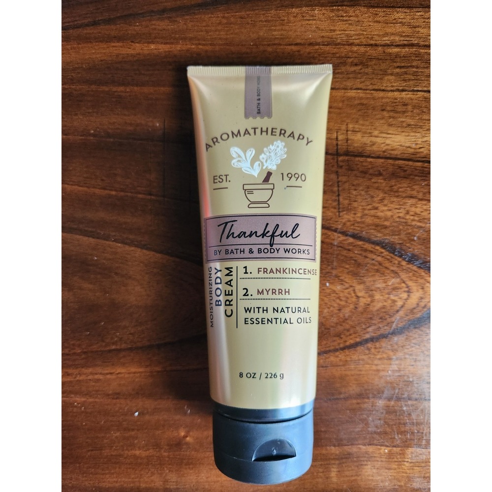 Bath & Body Works Aromatherapy Thankful Frankincense Myrrh Body Cream Retired